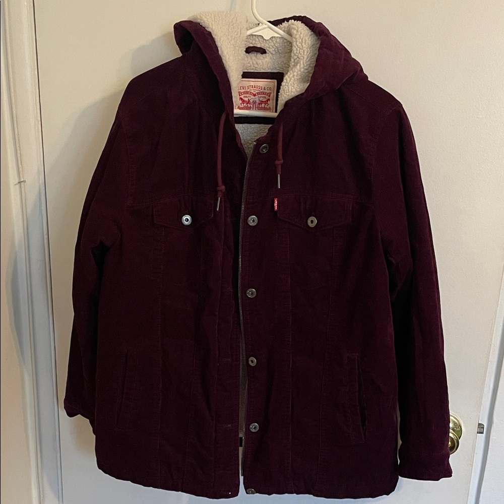 Levi's Women’s Deep Burgundy Hooded Jacket
